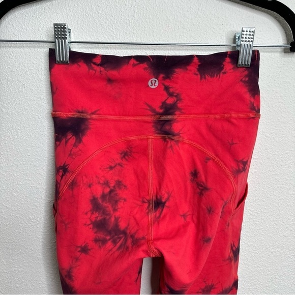 Lululemon Invigorate HR Tight 25" – Red/Black – Size 2 - Picture 10 of 12